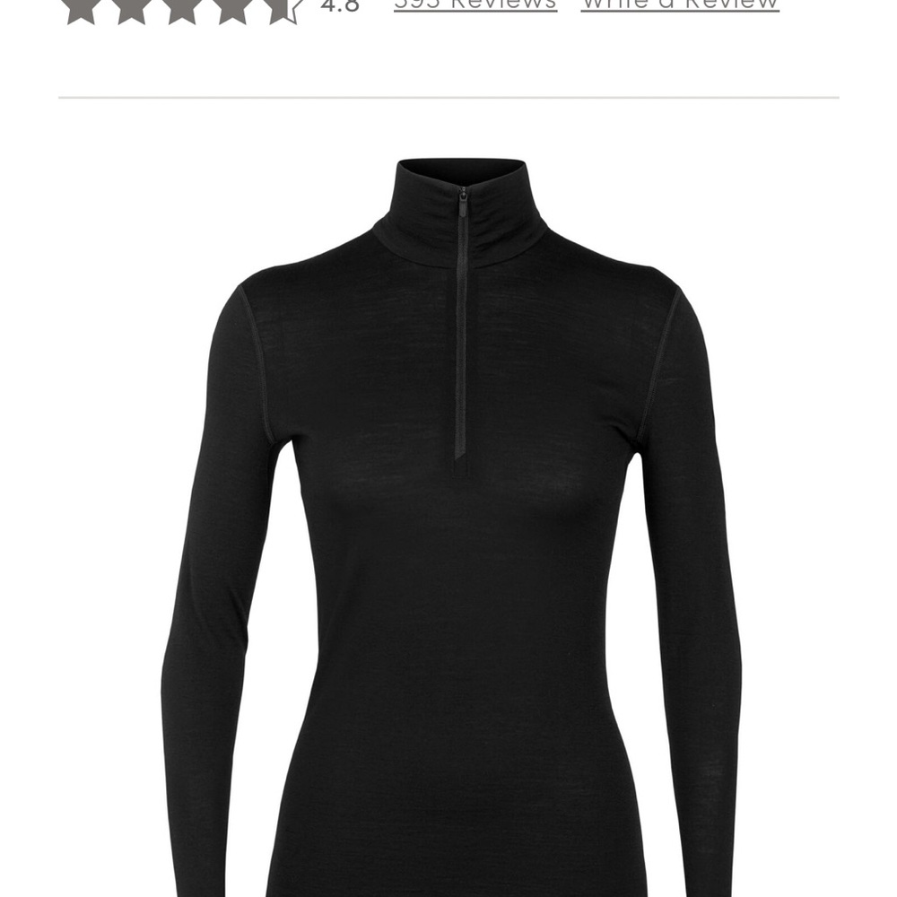 Icebreaker Black Long Sleeve Top